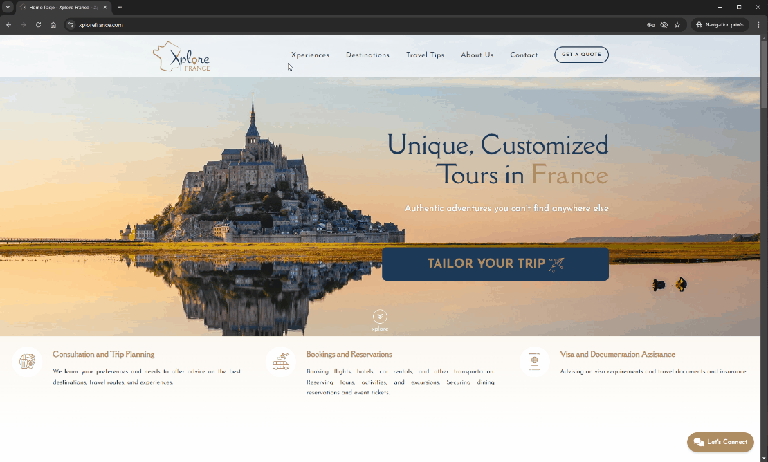 Booking Flow - Xplore France