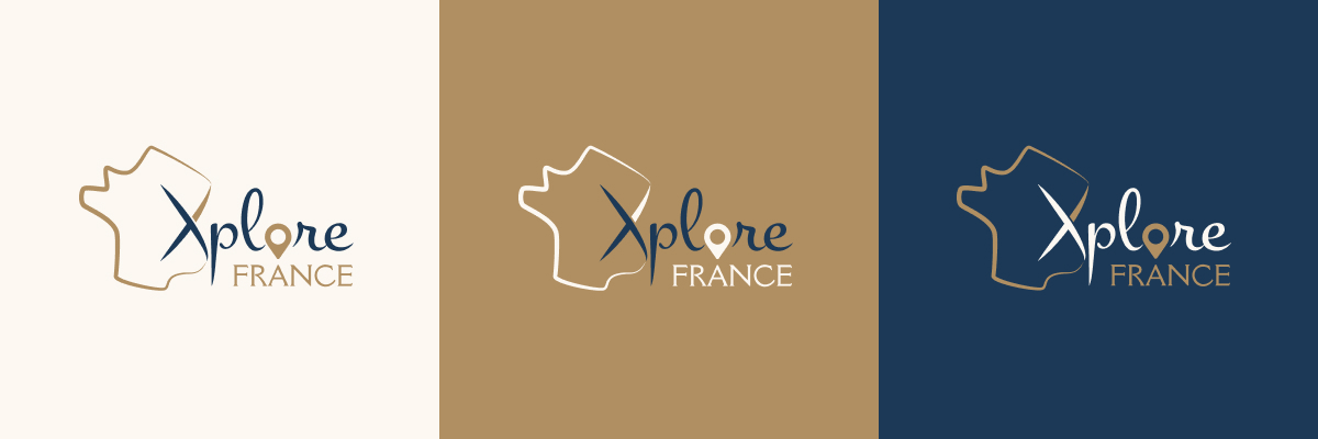 Logo variants Xplore France